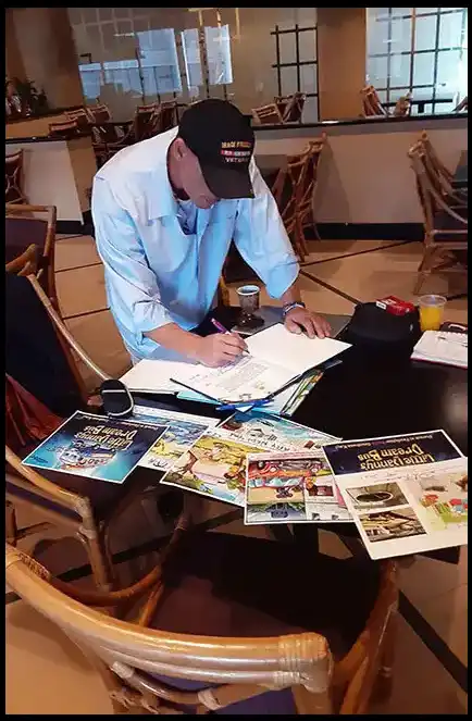 David Haave Signing books for kids in Port Arthur Texas 2022 -- David Haave